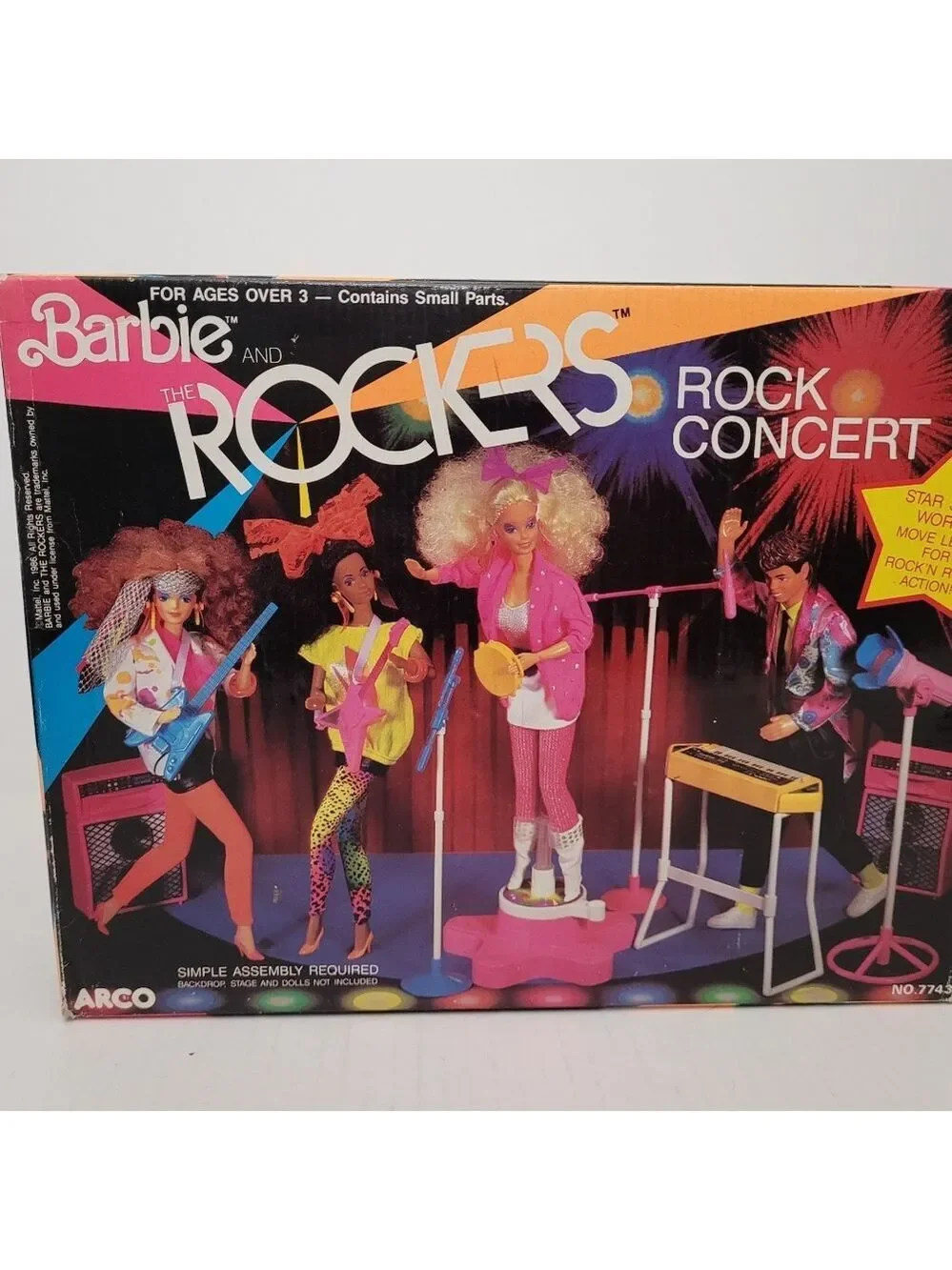 Vintage 1986 Barbie and The Rockers Concert #7743